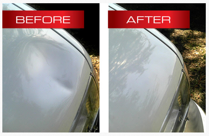before and after dent repair 2